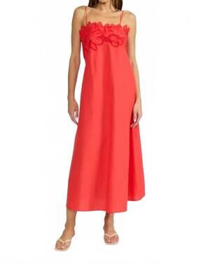 NEW LUCY PARIS rey maxi dress in red